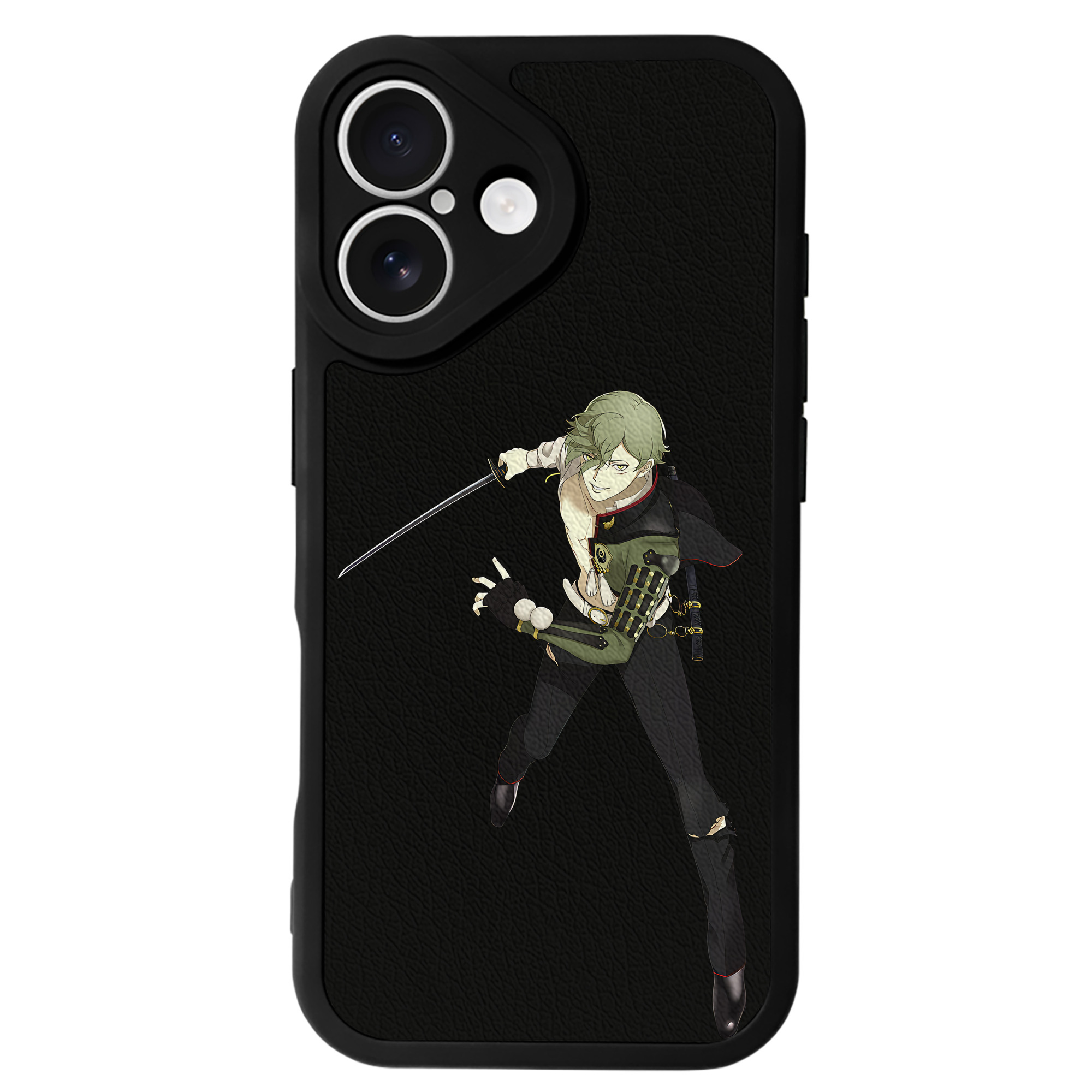 （画像用） 刀剣乱舞 Touken Ranbu 【iPhone 16シリーズ対応】シリコンスマホケース（レザー調） 材質：シリコン